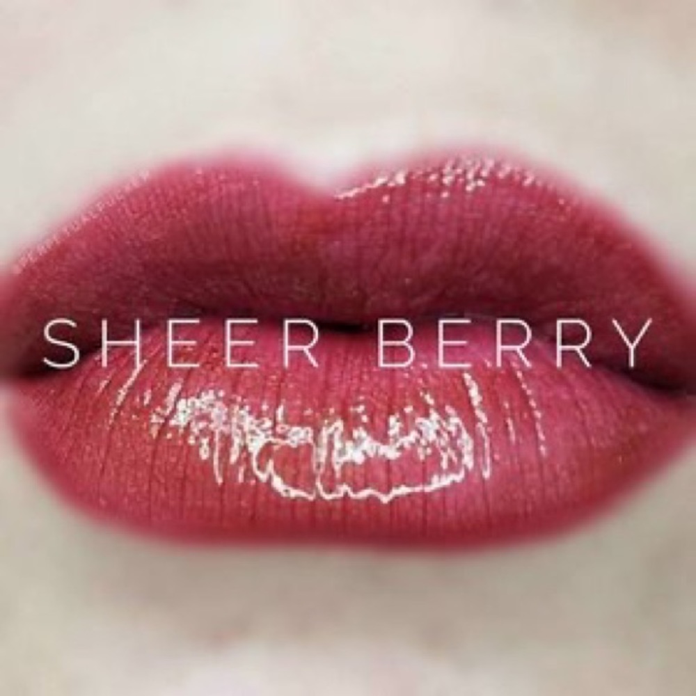 LipSense- Sheer Berry- matte slight purplish, berry lip color.